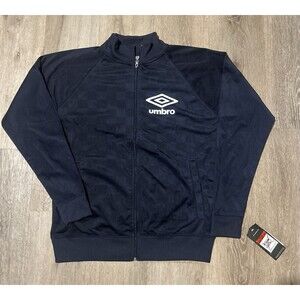 Umbro Football Soccer Track Jacket in Blue Size M
